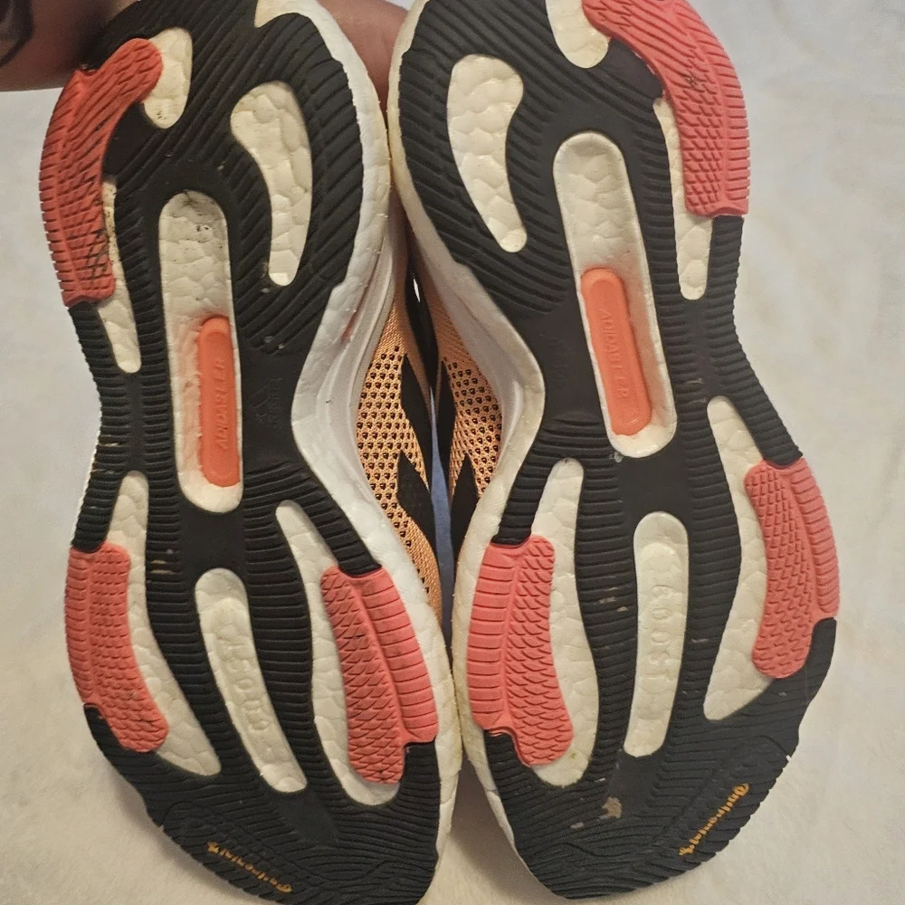 Adidas BIG BOY Size 6.5 Orange and Black Athletic Shoes - Picture 5 of 5